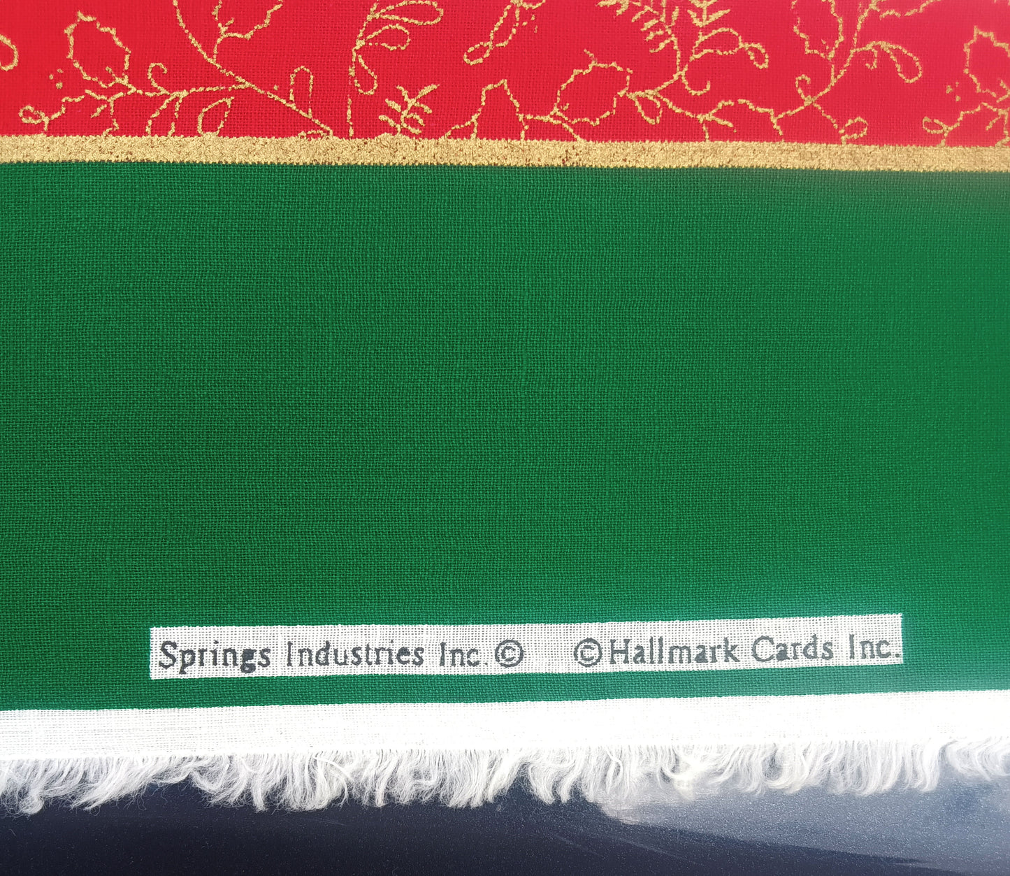 Vintage Hallmark Norman Rockwell Christmas Fabric – Very Rare - 45 X 71"