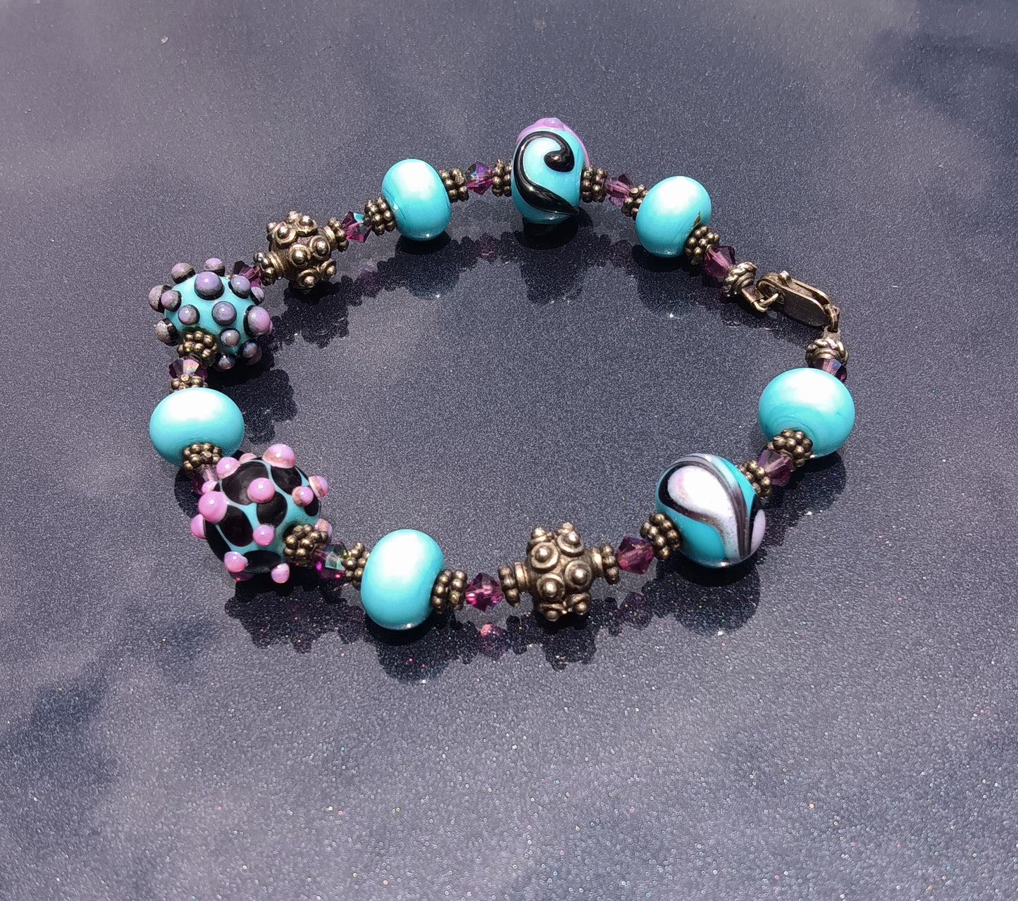 Lampwork Bead Bracelet