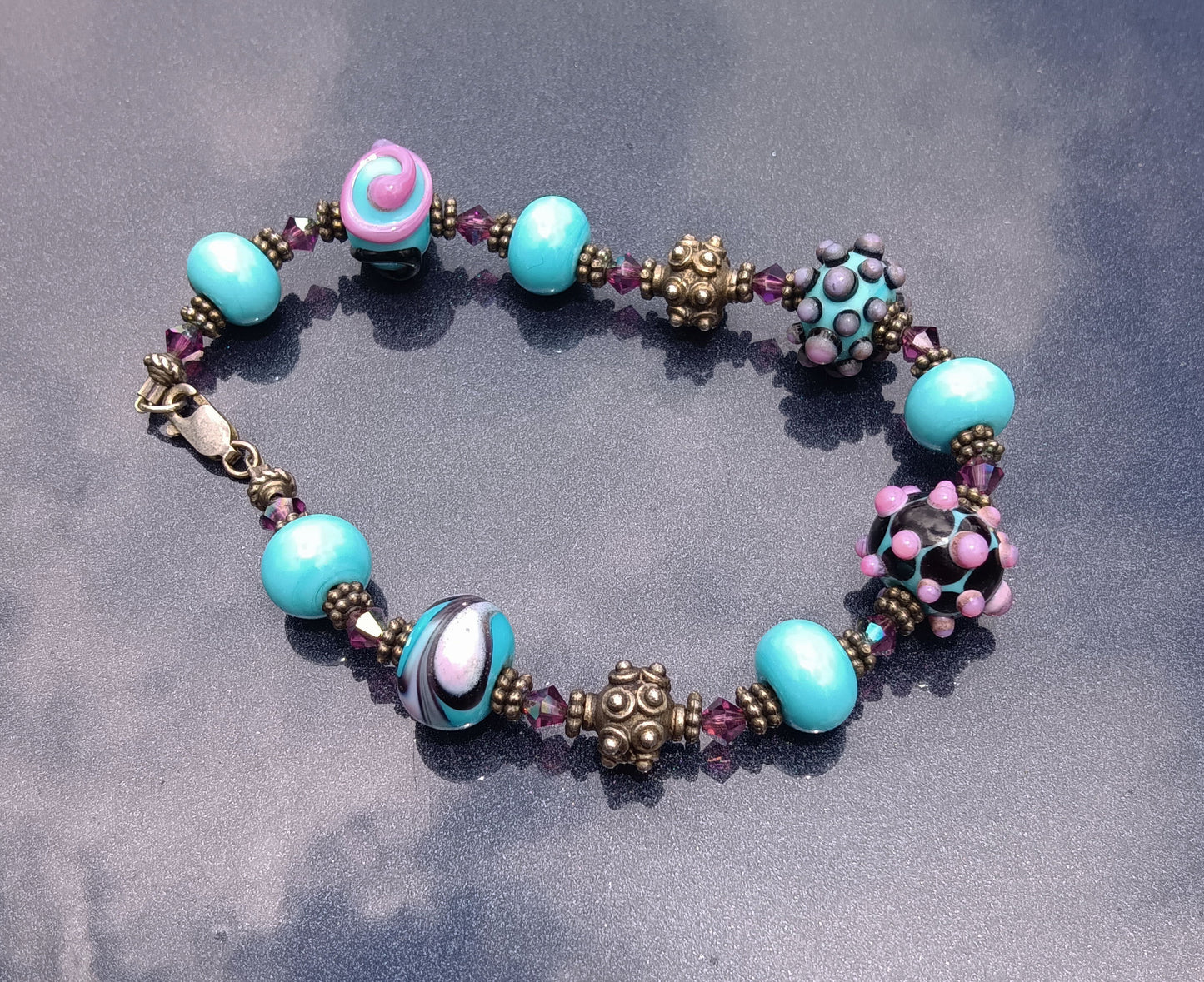 Lampwork Bead Bracelet