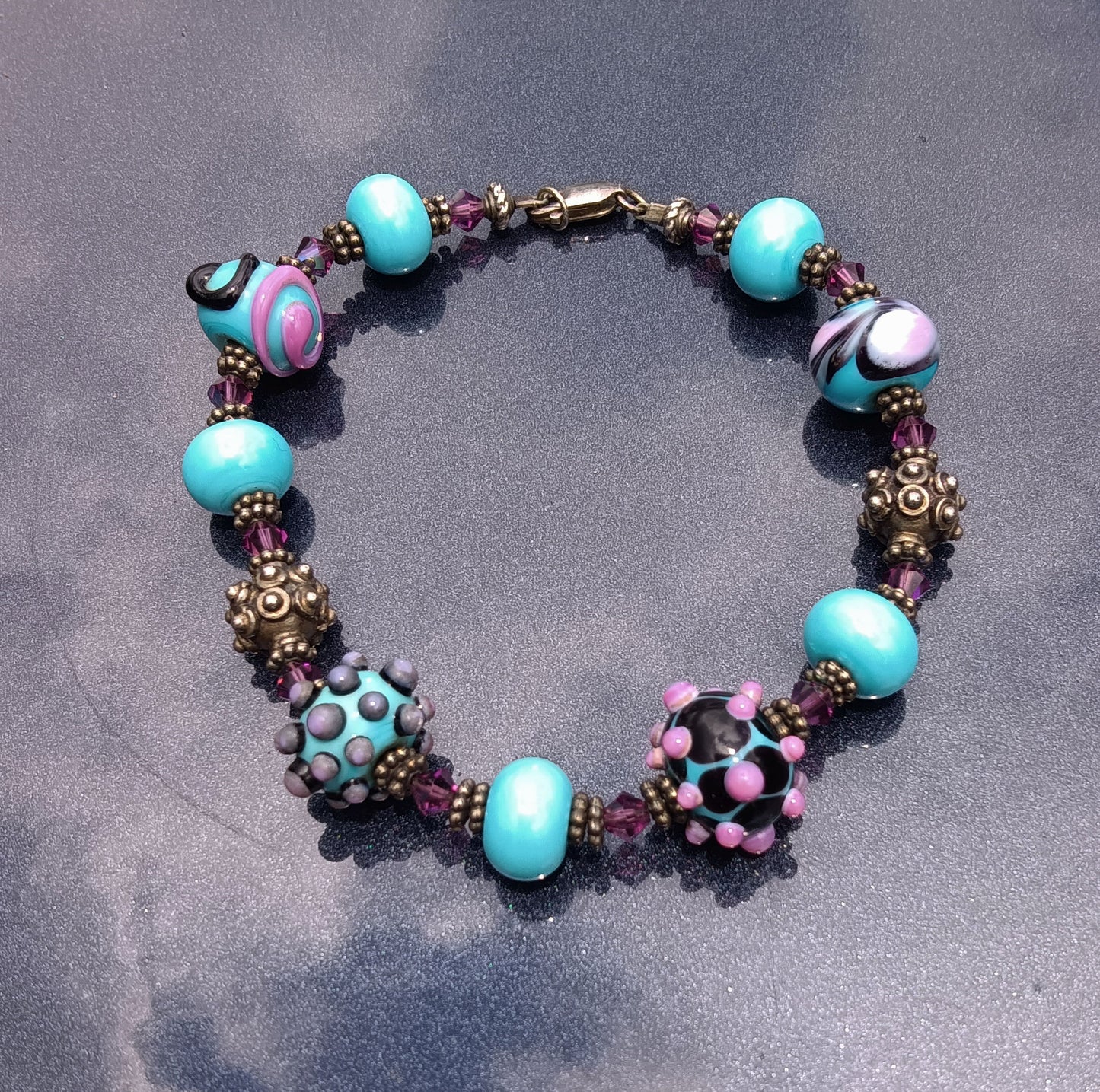 Lampwork Bead Bracelet