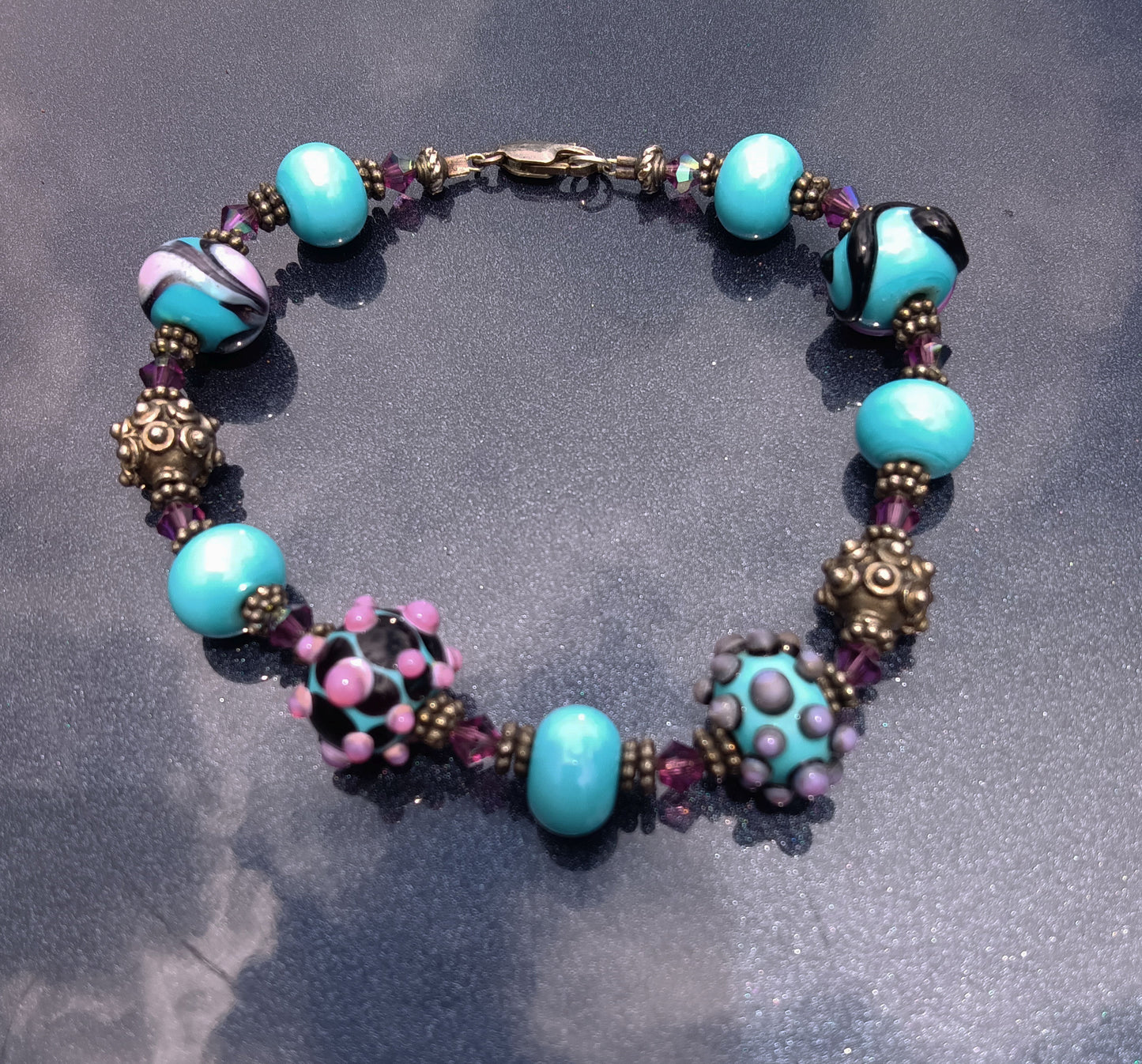 Lampwork Bead Bracelet