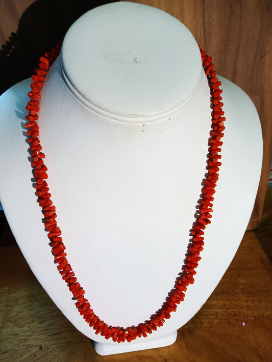 Orange Coral Necklace – Nice!