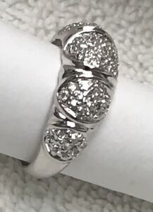 Dome Shaped Band With Cubic Zirconia Size 7