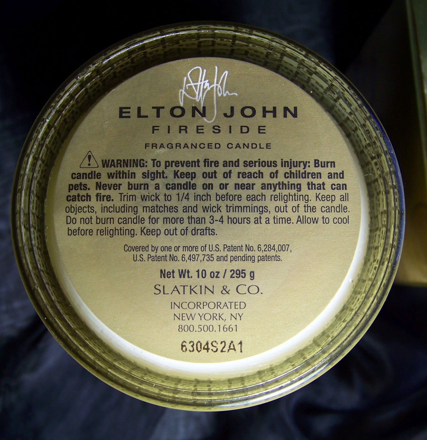 Elton John Fireside Candle and Tin Companion Candle Combo - Very Rare -  -