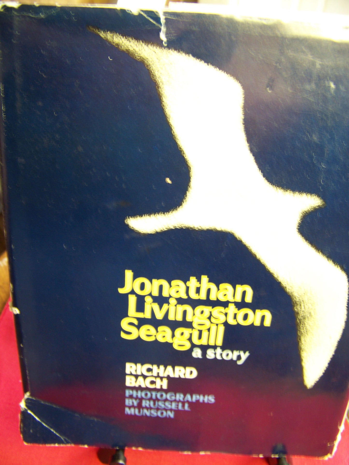 Johnathan Livingstone Seagull Gold-Plated Pendant and 1st Edition book