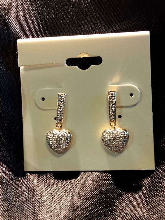 Ross Simmons 925 Gold Vermeil Heart Earrings